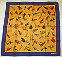 Scarf, Salvatore Ferragamo  Italian, silk, Italian