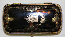 Cigarette case, tortoiseshell, gold, silver, American or European