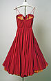 Evening dress, Jean Dessès (French (born Egypt), Alexandria 1904–1970 Athens), silk, French