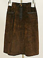 Suit, Gucci (Italian, founded 1921), suede, Italian