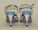 Evening sandals, Sir Edward Rayne (British, born 1922), leather, ceramic, British