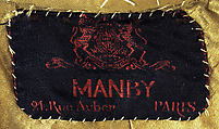Cape, Manby (French), wool, silk, French