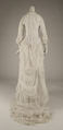 Dress, cotton, probably American