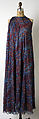 Evening ensemble, James Galanos (American, Philadelphia, Pennsylvania, 1924–2016 West Hollywood, California), (a) silk, plastic; (b) silk; (c) silk, American