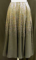 Skirt, Halston (American, Des Moines, Iowa 1932–1990 San Francisco, California), synthetic fiber, plastic, American