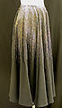 Skirt, Halston (American, Des Moines, Iowa 1932–1990 San Francisco, California), synthetic fiber, plastic, American