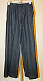 Trousers, Calvin Klein, Inc. (American, founded 1968), wool, American