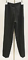 Trousers, Halston (American, Des Moines, Iowa 1932–1990 San Francisco, California), wool, American