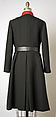 Coat, Bill Blass Ltd. (American, founded 1970), wool, leather, metal, American