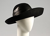 Hat, Frank Olive, Wool, leather, American
