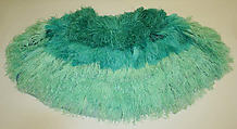 Evening cape, Elsa Schiaparelli Italian, feathers, silk, French