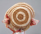 Bonnet, straw, silk, probably American