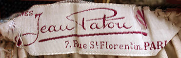 Evening dress, House of Patou (French, founded 1914), silk, French