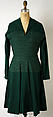 Dress, Hattie Carnegie, Inc. (American, 1918–1965), wool, American
