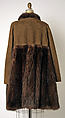 Coat, Bonnie Cashin (American, Oakland, California 1908–2000 New York), fur, suede, American
