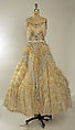 Evening dress, Fontana (Italian, founded 1943), silk, horsehair, plastic, glass, Italian