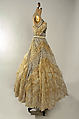 Evening dress, Fontana (Italian, founded 1943), silk, horsehair, plastic, glass, Italian