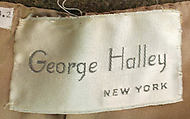 Coat, George Halley (American), wool, American