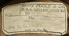 Coat, Henry Poole &amp; Co. (British, founded 1806), wool, British