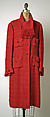 Coat, House of Chanel (French, founded 1910), wool, French