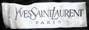Evening dress, Yves Saint Laurent (French, founded 1961), silk, French
