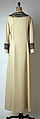 Evening dress, House of Balmain (French, founded 1945), wool, plastic, French