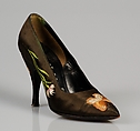 Evening pumps, Beth Levine American, Silk, American