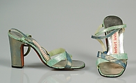 Evening sandals, Beth Levine American, Leather, American