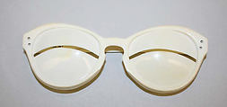 Sunglasses, André Courrèges French, plastic (cellulose acetate), French