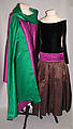 Evening ensemble, Martha, silk, American
