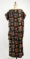 Evening dress, Maison Agnès (French), silk, metal braid, French