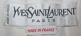 Evening ensemble, Yves Saint Laurent (French, founded 1961), silk, wool, French