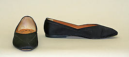 Shoes, Giorgio Armani (Italian, founded 1974), faille, leather, Italian