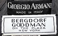 Suit, Giorgio Armani (Italian, founded 1974), (a, c) wool; (b) silk, Italian