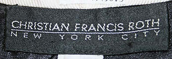 Jacket, Christian Francis Roth (American, born 1969), wool, American