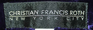 Suit, Christian Francis Roth (American, born 1969), wool, silk, American