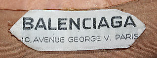 Dress, House of Balenciaga (French, founded 1937), silk, French