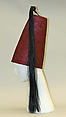 Ensemble, Rifat Ozbek (British, born Turkey, 1953), silk, straw, fur, metal, glass, British
