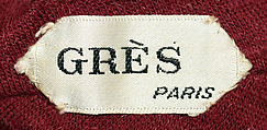 Evening dress, Madame Grès (Germaine Émilie Krebs) (French, Paris 1903–1993 Var region), angora, French