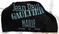 Ensemble, Jean Paul Gaultier (French, born 1952), cotton, nylon, French