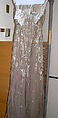 Evening dress, Leslie Morris (American), silk, plastic, American