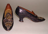 Pumps, Halle Brothers (American, founded 1891), leather, metal, American