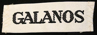 Dress, James Galanos (American, Philadelphia, Pennsylvania, 1924–2016 West Hollywood, California), wool, leather, American