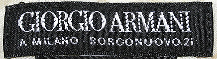 Suit, Giorgio Armani (Italian, founded 1974), silk, Italian