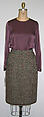Suit, House of Chanel (French, founded 1910), (a, b) wool; (c, d) silk, French