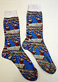 Socks, cotton, probably European