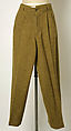 Trousers, Jean Paul Gaultier (French, born 1952), wool, French