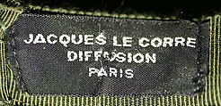 Hat, Jacques Le Corre (French), wool, French