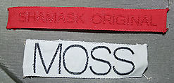 Ensemble, Ronaldus Shamask (American, born Holland, 1945), silk, American