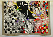 Shawl, Frank Stella American, silk, American